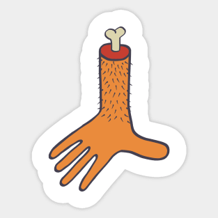 Orange Stump (arm) Sticker